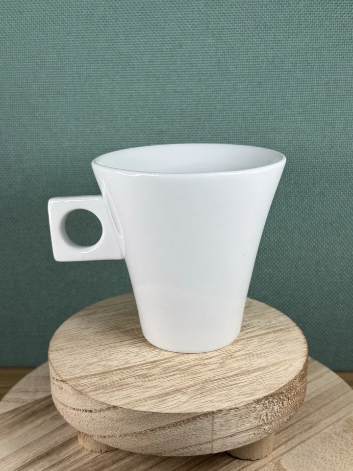 NESCAFÉ DOLCE GUSTO 10 cm Blanco Porcelana Latte Taza Blanco Mango Cuadrado Foto 4 de 4