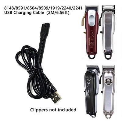 8148/8591/8504 Electric Hair Clippers Power Supply USB Charging Cable Line Black