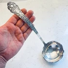 Atq Gorham Sterling Silver Large 216g Scalloped Old Medici 13”Punch Ladle Mono’d