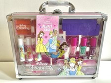 Disney Princess Pamper Case Kids Makeup & Nail Gift Set with Carry Case