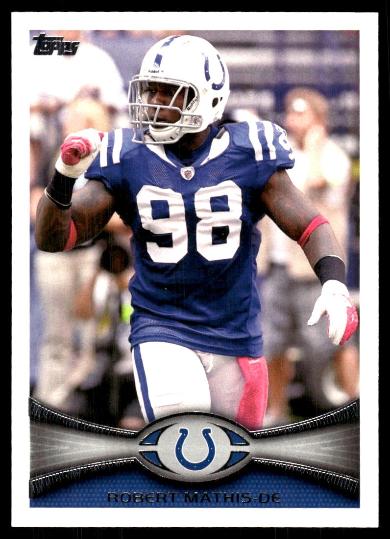 Robert Mathis 2012 Topps #123 Colts NFL READ FREE SHIPPING AutographDen