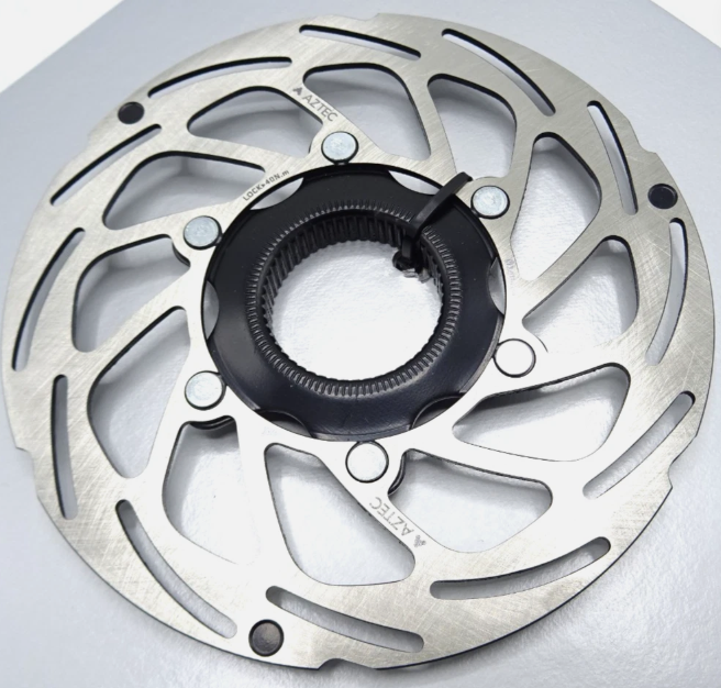 Aztec Centre Lock Bike Stainless Disc Brake Rotor 140mm No Ring PBR4140 - NEW