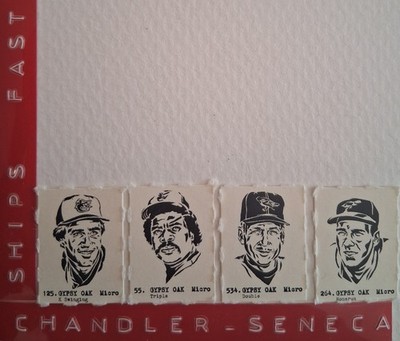  4 CAL RIPKEN BROOKS ROBINSON EDDIE MURRAY 2017 Gypsy Oak Gumball Baseball Cards