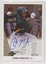 2013 Leaf Memories Auto Gold 2/10 Chris Bostick #A-CB1 Auto 2a9