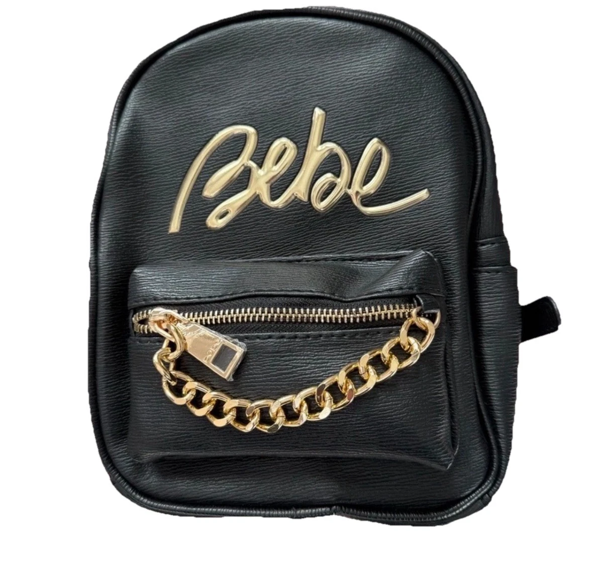 Bebe Black Backpack & Coin Purse with Gold Accents NWOT bebe Backpack Bags & Handbags for Women for sale - eBay main image 4