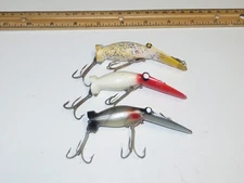 Lot of 3 Luhr Jensen Eddie Pope  Hot Shot  Early Lures Var Colors