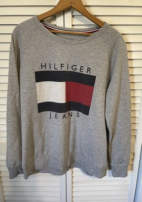 VTG Tommy Jeans Sweatshirt Size Large Crewneck  Logo Sweatshirt