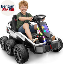 24V Ride on Toys for Big Kids 3-10, 4WD/2WD Switchable, No Height Limit, 17" Wid