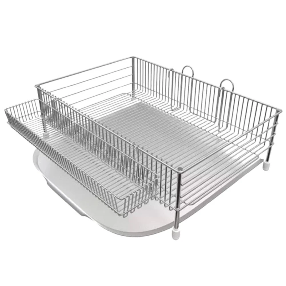 Stainless Dish Dry Rack Kitchen Holder Organizer 17.7 * 12 * 5.9in