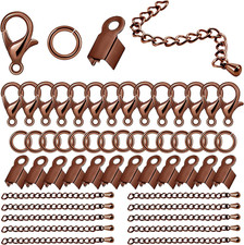 580-Piece Jewelry Making Kit Jump Rings Lobster Clasps Cord End Caps