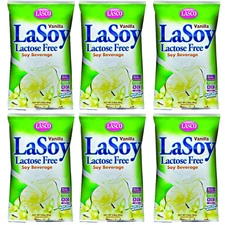 Lasco Lasoy Vanilla Lactose Free Soy Beverage 80g (Pack of 6) - Tariffs are paid
