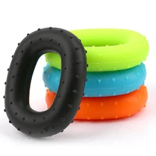 Hand Grip Strength Finger Muscle Power Trainer Rubber Ring Exerciser Fitness Gym