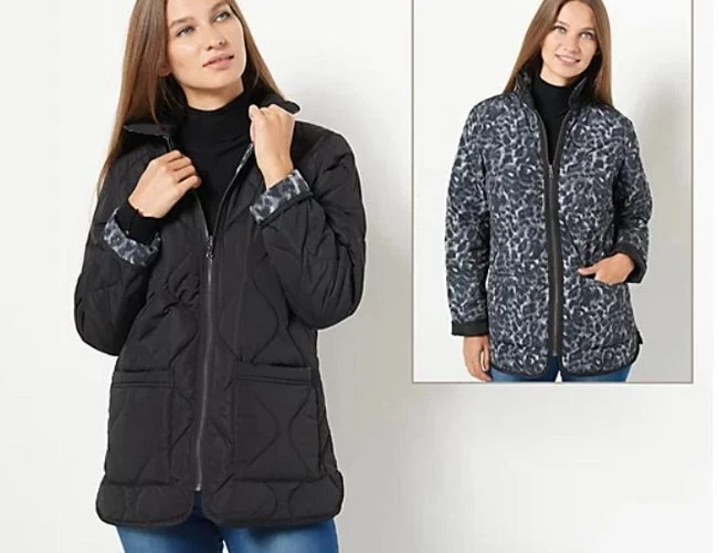 Isaac mizrahi shop quilted jacket