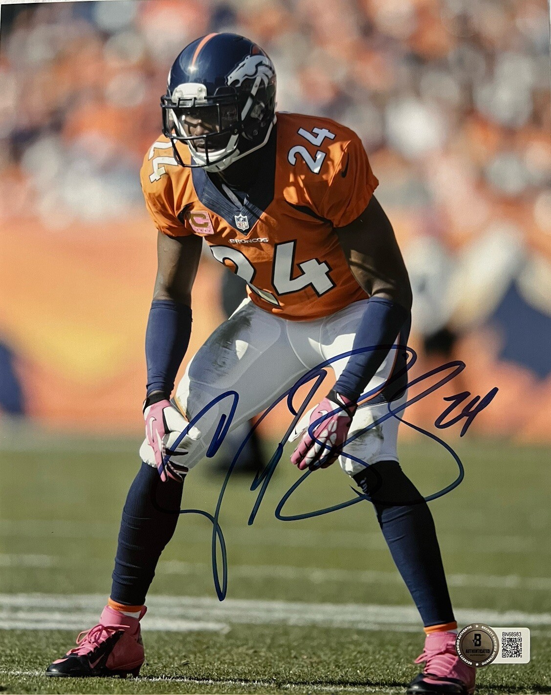 Champ Bailey Autographed Signed Denver Broncos 8x10 Photo Beckett COA 