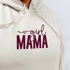 GIRL MAMA/BOY MAMA Hoodie - Mum Hoodie Gift For Mum Mothers Day Boy Mum Girl Mum