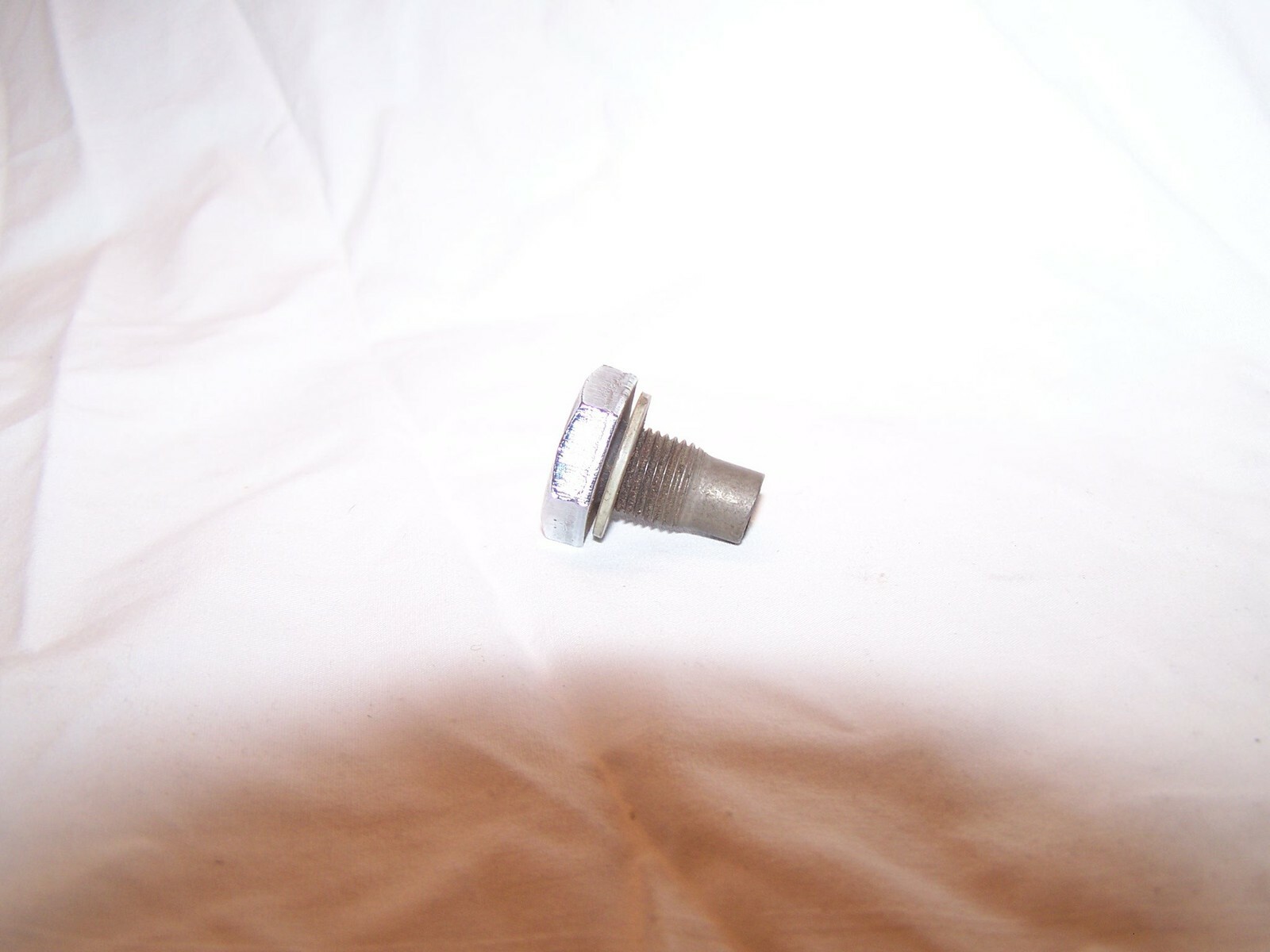 Corvette Chevy Oil Drain Plug GM " circle A" plated in Good Condition