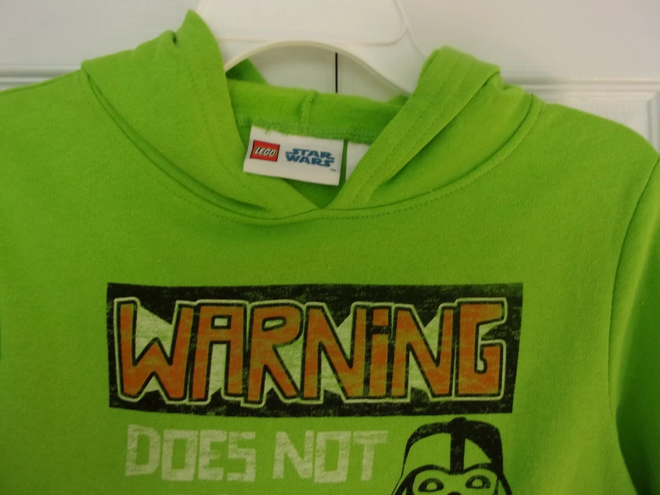Boys Lego Star Wars Darth Vader Green Sweatshirt Hoodie Size 4 NWT - Image 3 of 4