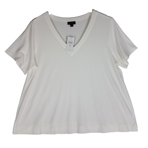 JILL出品 J Jill Wearever Collection V Neck Short Sleeve Blouse Top Women's
