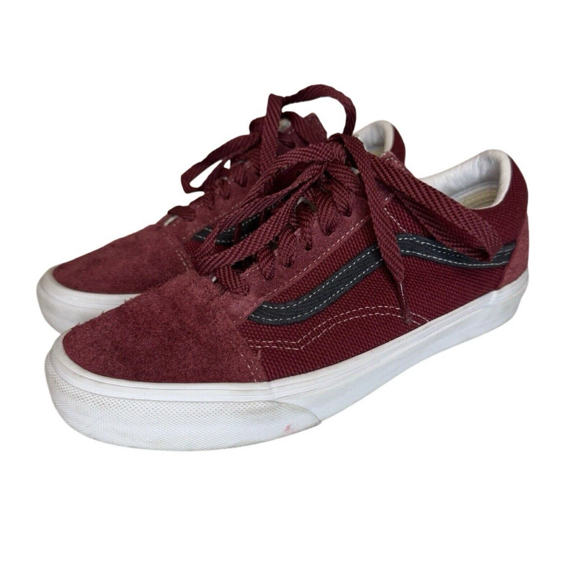 Scarpe sneakers Vans rosse bianche texture pesanti Oldol Skoo uomoia t 7onna donnaa tag