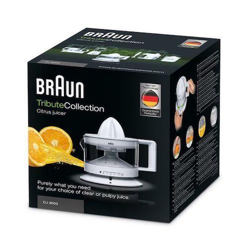 Braun Electric Citrus Fruit Juicer Press Squeezer 350ml CJ3000 - White - Bild 1 von 3