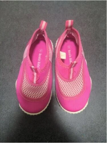 KOALA KIDS 粉色游泳 Grippy 水上海滩夏季海洋泳池鞋 学步儿童 8 码 — 第 2/4 张图片