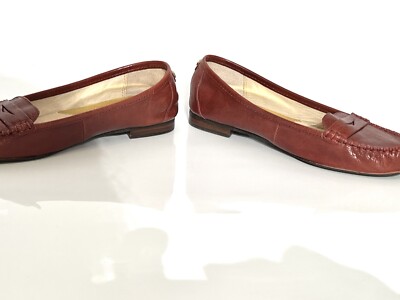 MICHAEL Michael Kors Womens Brown Leather Penny Loafers size  display picture 3