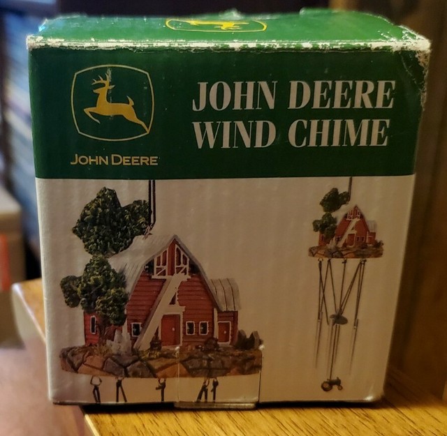 John Deere Resin Wind Chime Handpainted Barn Scene for sale online eBay