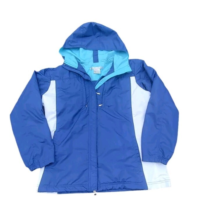 SACAI X NIKE Giacca a vento Nike vintage donna blu medio bianco colorblock Y2K full zip