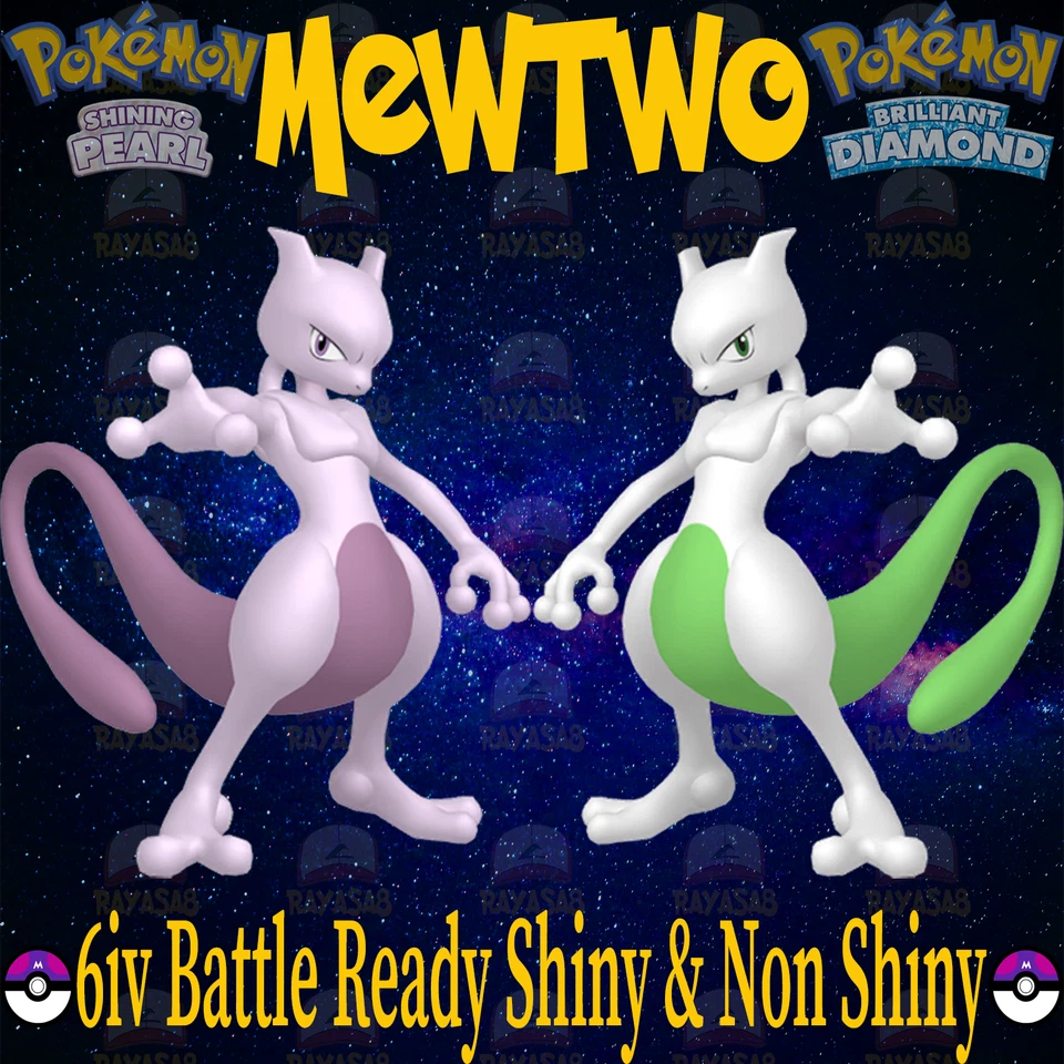 Pokemon Mewtwo Shiny Legend 6iv Non Brilliant Diamond and Shining Pearl