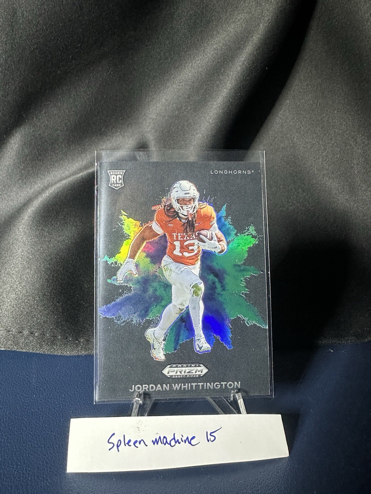 2024 Prizm Draft Picks Jordan Whittington Black Color Blast Case Hit - RAMS