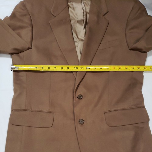 Lands End Blazer 41R Brown 2 Buttons Sports Coat Jacket Mens - Picture 9 of 12