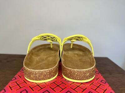 New Tory Burch Miller Cloud Sandal in Blazing Yellow Size 7 | eBay