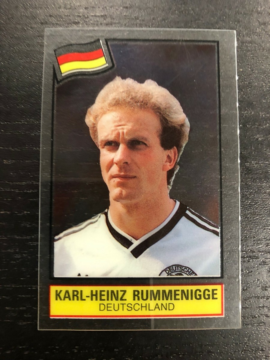 KARL HEINZ RUMMENIGGE STICKER PLASTIC FOOTBALL SUPERSTARS 1985-86