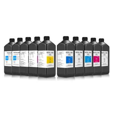 1000ML UV Inks For Three I3200 Heads UV DTF Sticker Printer Machine