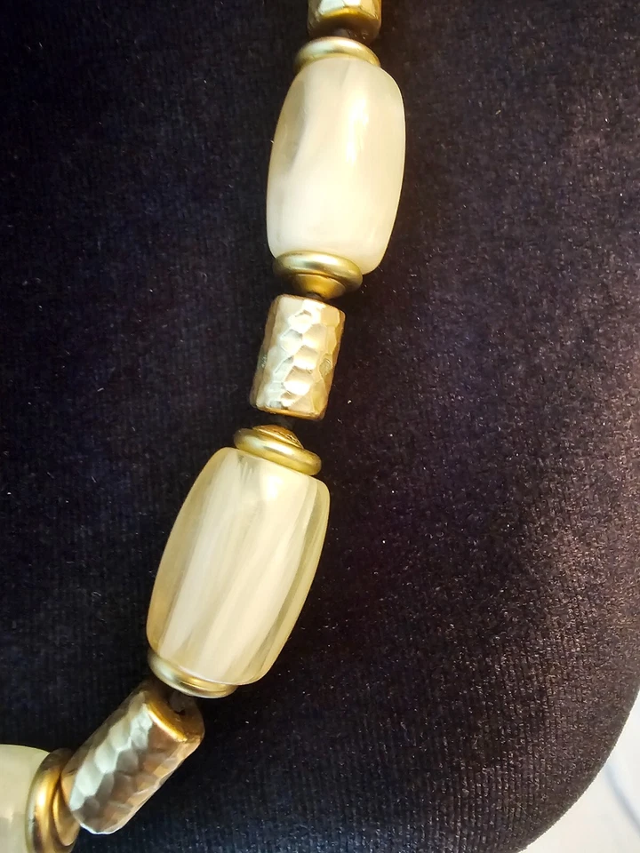 Безымянные бежевые, желтые камни золото кожа модные ювелирные изделия J30 - Изображение 2 из 4