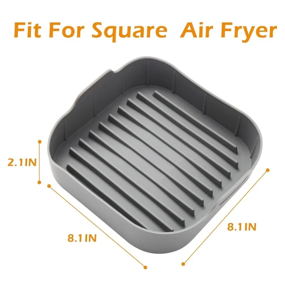 Air Fryer Silicone Pot Basket Liners Non-Stick Safe Oven Baking Tray Accessories