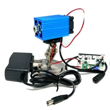 12V High Power 450nm 2W Blue Laser Diode Module Focusable Head W/ TTL Fan
