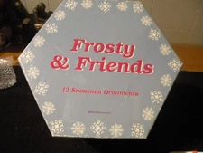 FROSTY & FRIENDS 12 ORNAMENTS IN BOX C& F ENTERPRISES