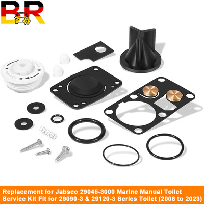 29045-3000 Service Kit For 08-23 Jabsco 29090 29120 Twist N Lock Series Toilet