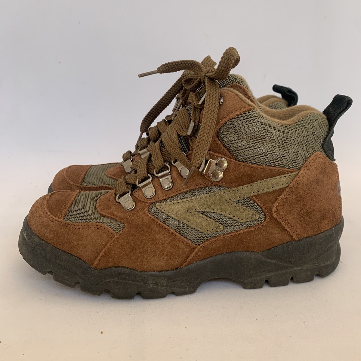 新品・未開封　BOTANIZE OLDMOUNTAIN HIJIRAKU Vintage Hi-Tech Lady Kona Hiking Boots Brown Khaki Green