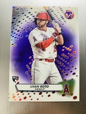 Livan Soto 2023 Topps Pristine Rookie #206 Purple Refractor #’d /99 Angels Rc