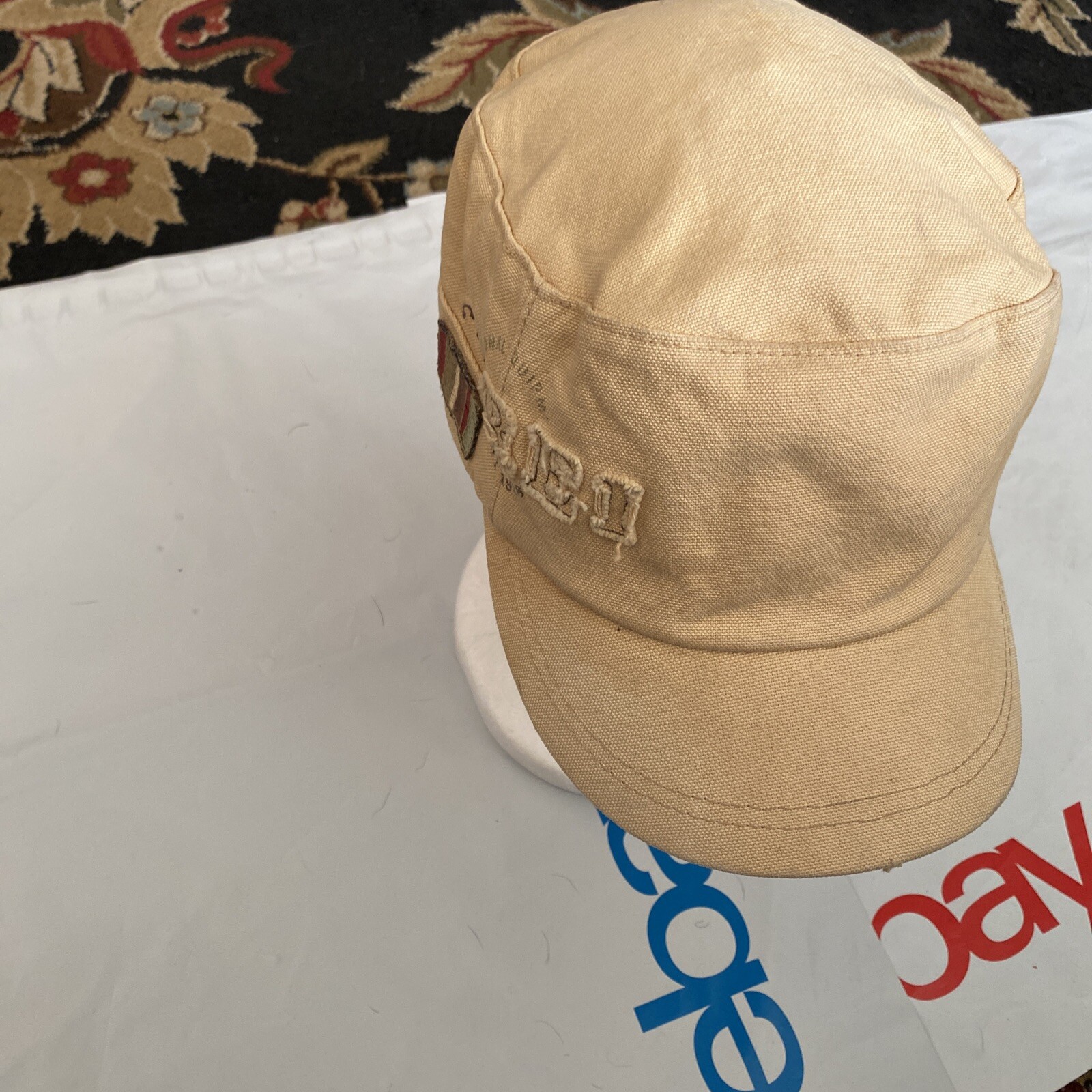 REI Cadet Military Style Hat 100% Organic Cotton Duck Brown Size S/M Excellent Used Condition Ralph Lauren