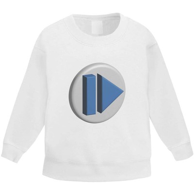 'Skip Button' Kid's Sweatshirt / Sweater / Jumper (KW046832)