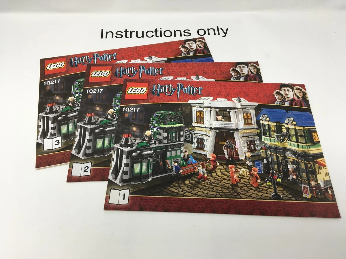 ONLY instructions Books 1-3 10217 Potter Diagon no bricks/parts |