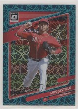 2021 Panini Donruss Optic Teal Velocity Prizm 9/35 Luis Castillo #142 0c2