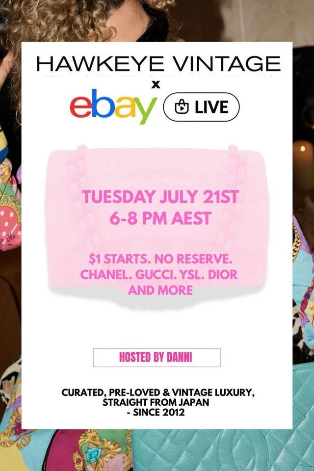 HAWKEYE VINTAGE | DESIGNER BAGS | $1 STARTS | HOSTED BY DANNI