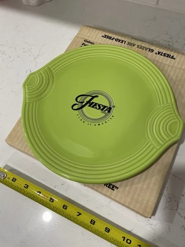 Fiesta Club of America Chartreuse Round Serving Tray. 1997-1999. Retired. Rare
