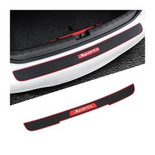 Rear Bumper Guard Protector for Car, Universal Black Rubber Scratch-Resistant...