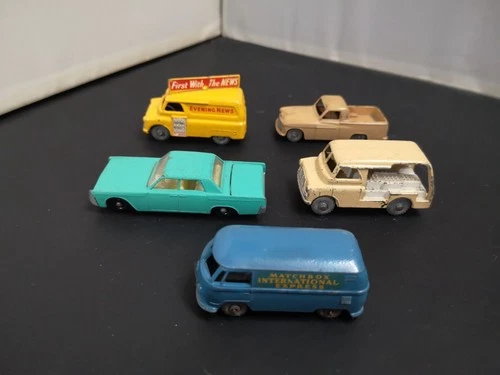 MATCHBOX LESNEY LOT OF FIVE MODELS INC VOLKSWAGEN MICROVAN