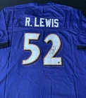 Ray Lewis Signed Baltimore Ravens Custom Football Jersey - Revolution Certified